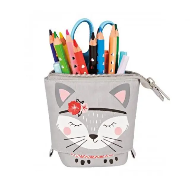 Herlitz Κασετίνα Μολυβοθήκη 2 σε 1 Standing Kitty (50043675) 2