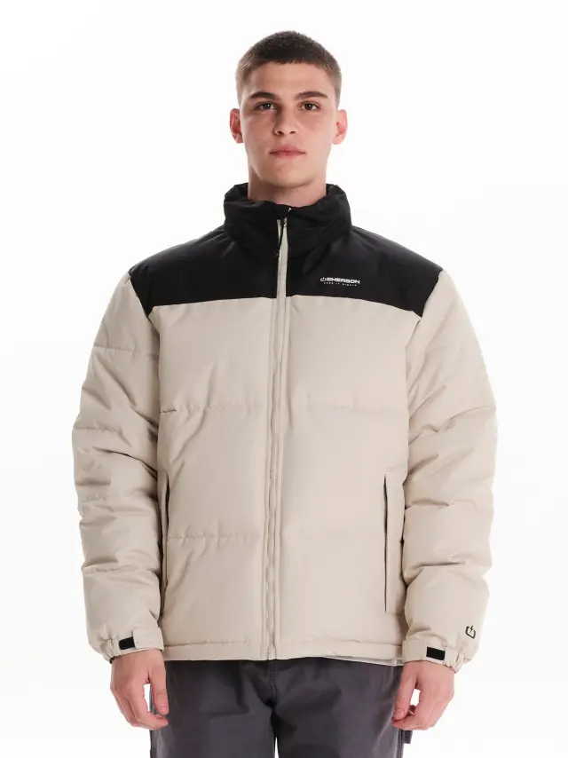 Emerson Hooded Puffer Jacket (242.EM10.79-ECRU) - Εκρού