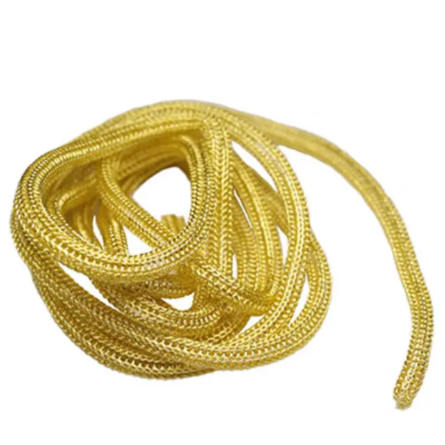 Σωληνοειδές Πλεκτό Σύρμα - Ø3mm - Yellow Gold - 1m