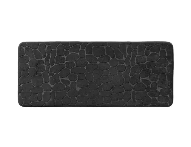 Πατάκι Μπάνιου Ricochet Douceur d'intérieur με memory foam και διαστάσεις 50x120cm - Black 1802100 2