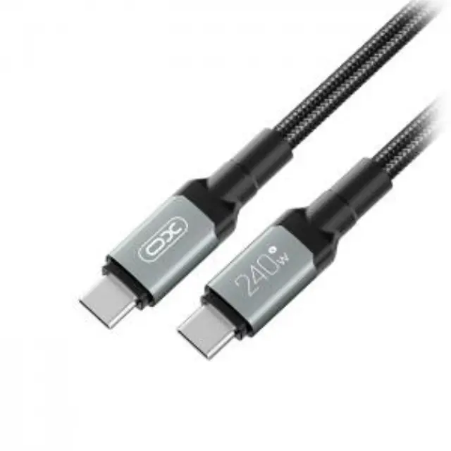 Καλώδιο USB High-Speed Type-C αρσ. - Type-C αρσ. 240W, 1m σε μαύρο χρώμα 3