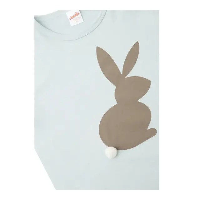Minerva Παιδική Πυτζάμα Κορίτσι Bunny, Χρώμα Σιελ - 16 Y 2