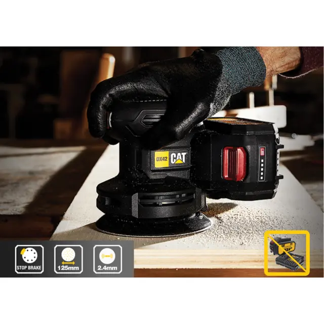 CAT Solo Τριβείο έκκεντρο 125mm Brushless 18V DX42B 3