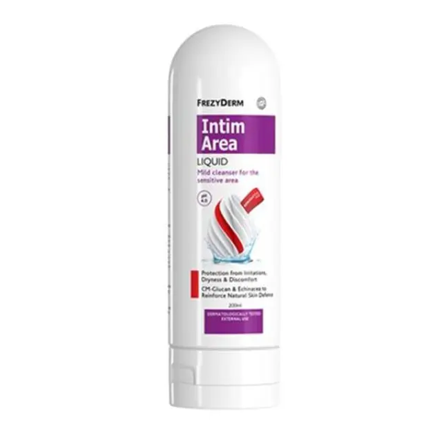 FREZYDERM Intim Area Liquid Extra Mild pH4 Υγρό Καθημερινού Καθαρισμού Ευαίσθητης Περιοχής, 200ml