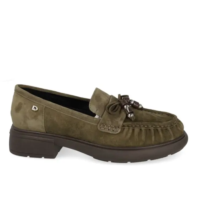 Donna Serena Μοκασίνια-Loafers Γυναικείο δέρμα Nubuck Πράσινο DSE/6212 MILITARE - 37