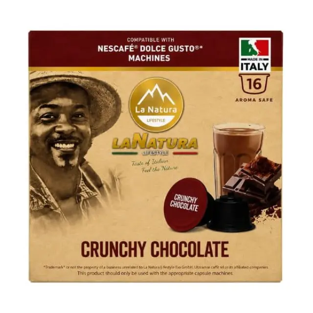 La Natura Lifestyle Crunchy Chocolate 16 τμχ | Dolce Gusto