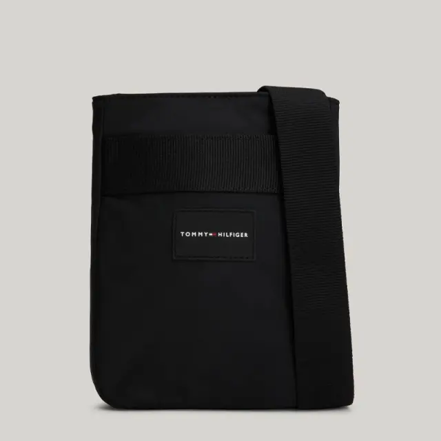 Tommy Hilfiger - Ανδρική Τσάντα Ώμου / Χιαστί Func Nylon Mini Crossover AM0AM12468-BDS Μαύρο