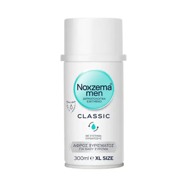 Noxzema Classic Protective Shave Αφρός Ξυρίσματος για Βαθύ Ξύρισμα 300ml 2