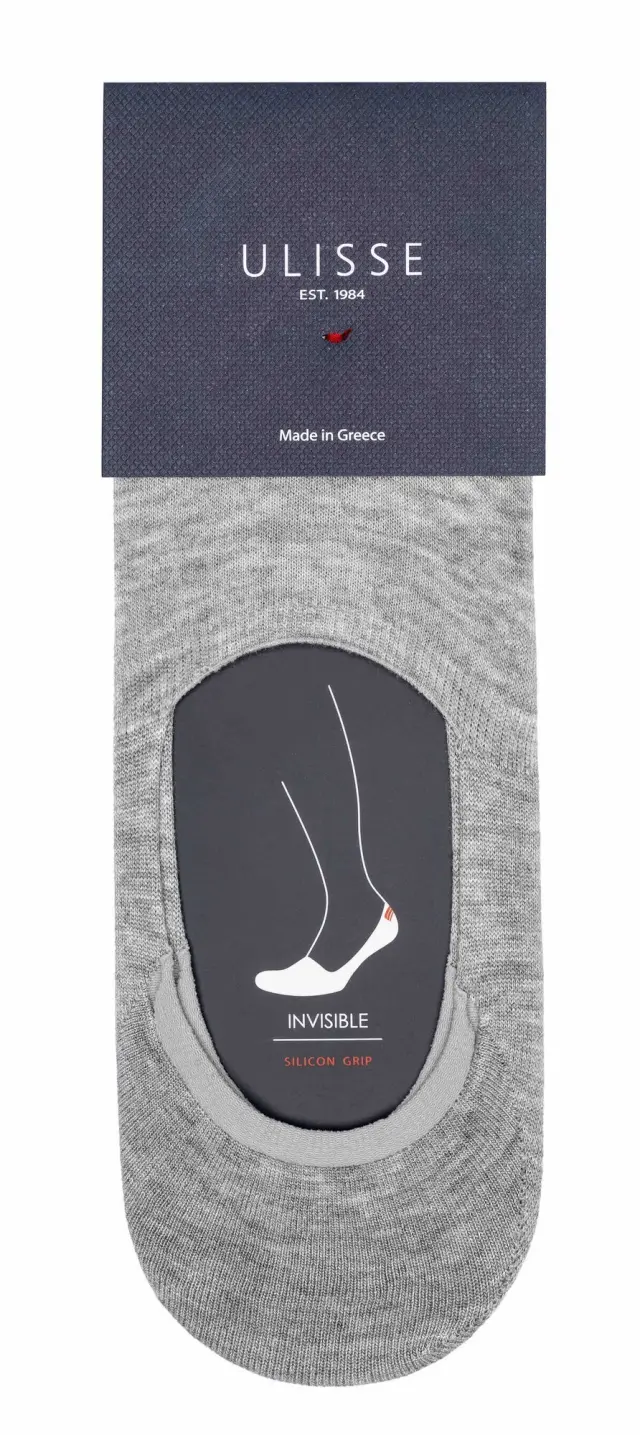 SC-M100-266 - Grey - SOCKS MEN ULISSE INVISIBLE - O/S 41-46 2