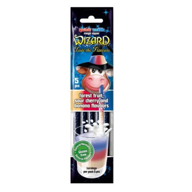 Quick Milk 5 Βιοδ. Καλαμάκια Vegan Wizard 30gr