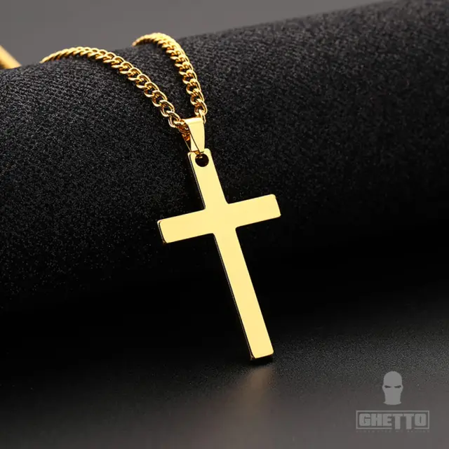 Ghetto Popular Cross 3 Colors Gold