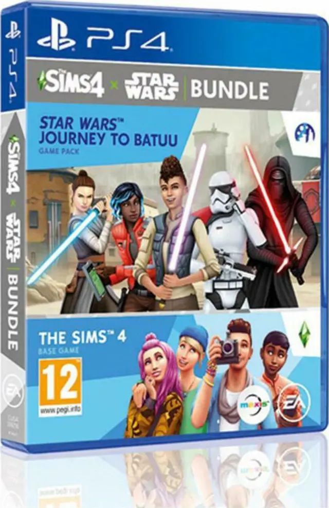 PS4 The Sims 4 & Star Wars Journey to Batuu - Game Pack Bundle