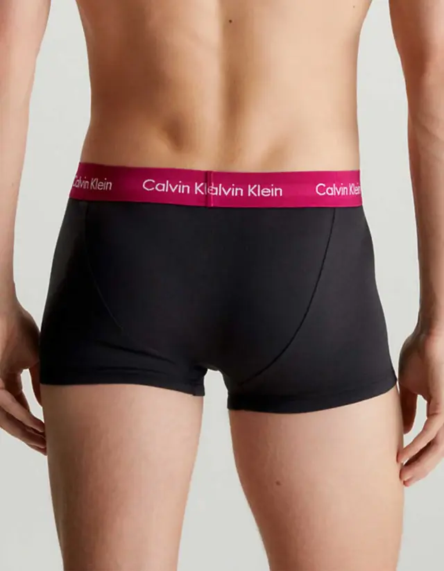 Calvin Klein - Ανδρικά Μποξεράκια Low Rise Trunk 3Pack 0000U2664G-MXB Μαύρο - S 3