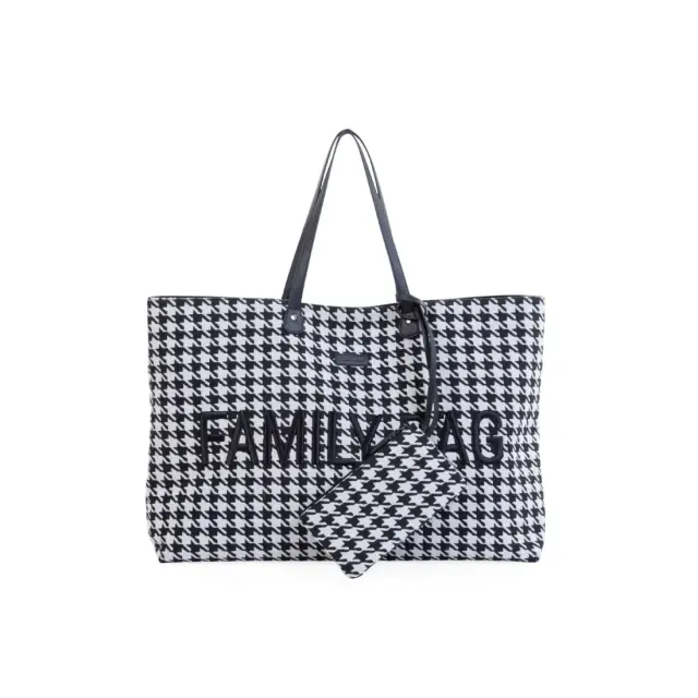 Τσάντα Αλλαγής ChildHome Family Bag Pied de Poule black BR77799 2