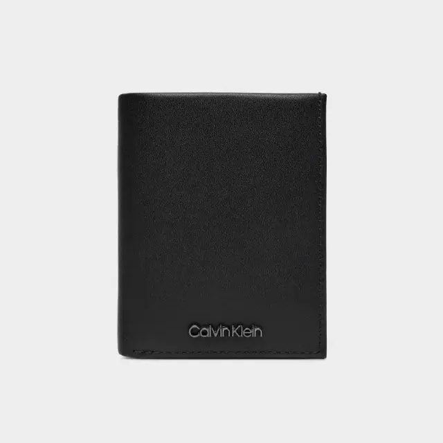 Calvin Klein - Ανδρικό Δερμάτινο Πορτοφόλι Ck Set Bifold 6Cc W/Coin K50K511284-BEH Μαύρο