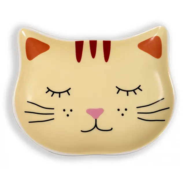 Glee Κεραμικό Μπολ Γάτας Purrr Μπεζ One Size