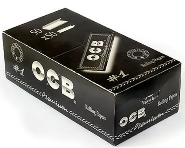 OCB Premium Χαρτάκια - Μαύρο 50τεμ.