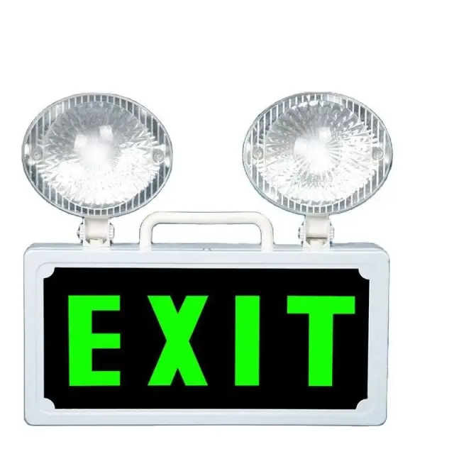 Φωτεινή επιγραφή EXIT με 2 προβολείς