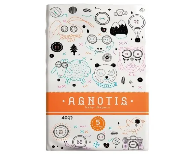Agnotis Baby Diapers Βρεφικές Πάνες No 5 (11-25kg), 40τμχ