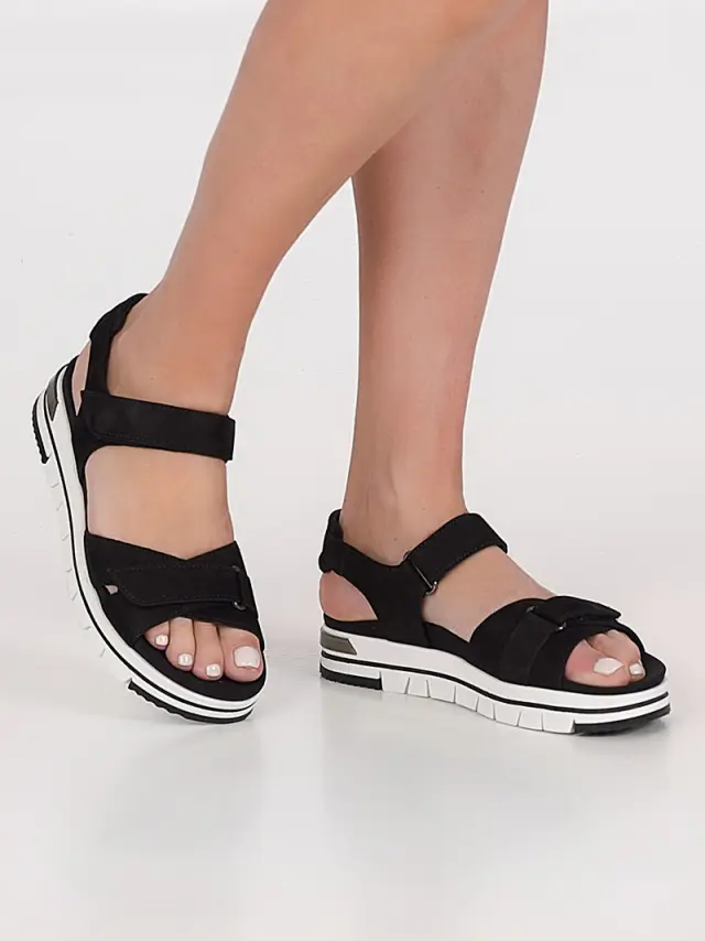 Gabor Πέδιλα Γυναικείο δέρμα Nubuck Μαύρο GAB/86734 37-BLACK - 37 2