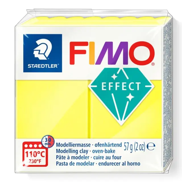 Πολυμερικός Πηλός Staedtler Fimo Effect No101 - Neon Yellow - 57gr