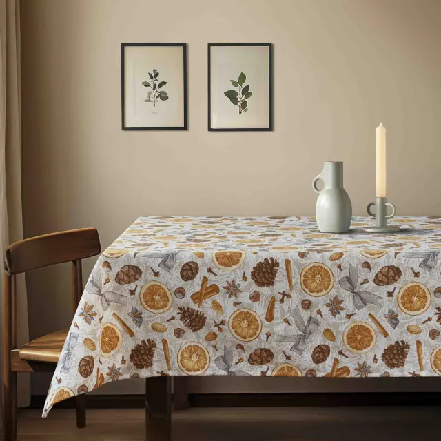 Beauty Home ΤΡΑΠΕΖΟΜΑΝΤΗΛΟ ΚΑΝΕΛΑ ΠΟΡΤΟΚΑΛΙ 135 x 220 cm 2