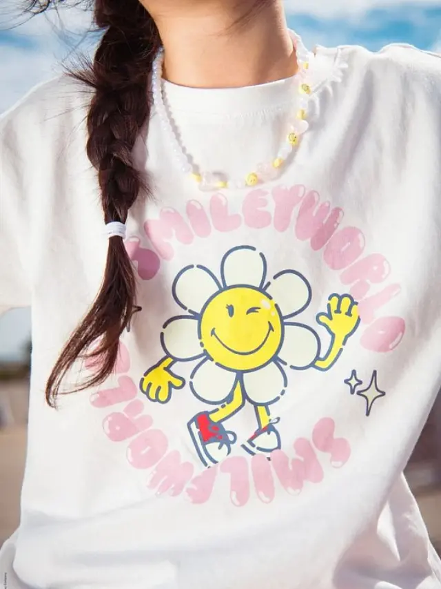 Παιδική Μπλούζα για Κορίτσια Smiley Tee ΛΕΥΚΟ 3
