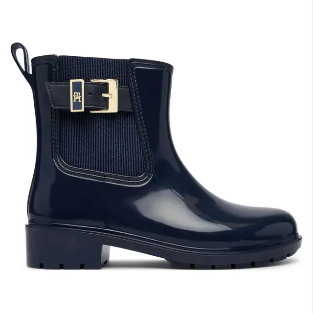 Γυναικεία Μποτάκια Tommy Hilfiger Rain Boot FW0FW09543-DW6 Μπλε Μπλε - 37