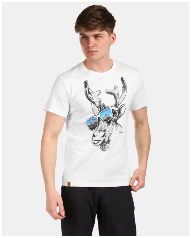 Κοντομάνικη Μπλούζα Kilpi Ανδρική Discover-M White - VM0376KI-WHT - S