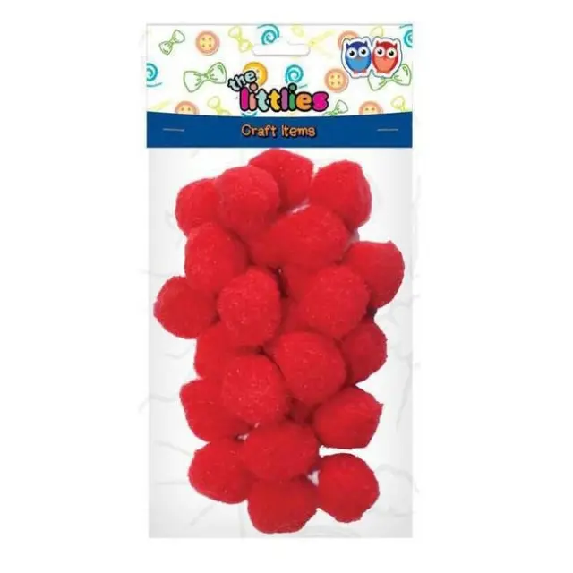 The Littlies Pompoms Κόκκινο 25mm (000646678)