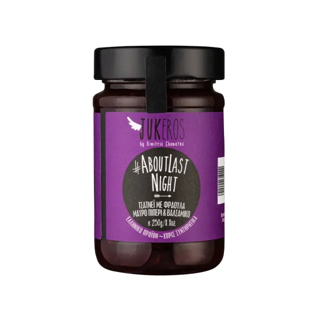 Chutney Φράουλας με μαύρο Πιπέρι και Ξύδι Βαλσαμικό - Jukeros - 250gr 5214000619000