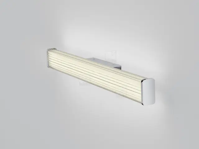 ISOU Φωτιστικό Τοίχου Μπάνιου LED 12W IP44 Ρυθμιζόμενης Θερμοκρασίας Χρώματος 3000K-4000K Χρώμιο
