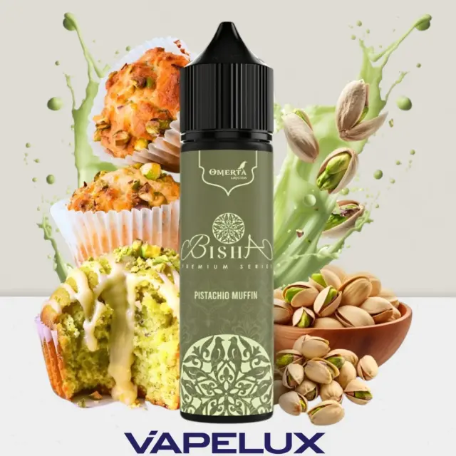 Bisha by Omerta Flavor Shots Pistachio Muffin 10ml to 60ml