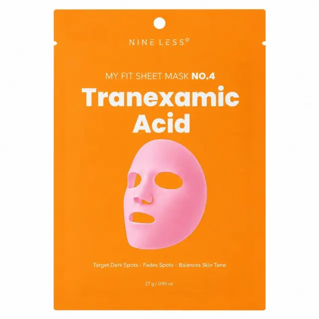 Nine Less My Fit Sheet Mask No.4 Tranexamic Acid Τρανεξαμικό Οξύ Υφασμάτινη Μάσκα Προσώπου, 1τμχ