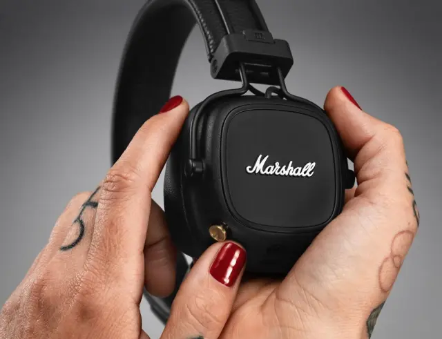 Headphones Marshall Major IV - Bluetooth, 3.5mm - Black