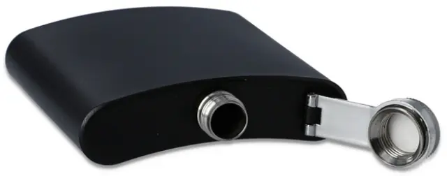 Hip Flask Φλασκί Ποτού Black Mat (F3060) - 180ml 3