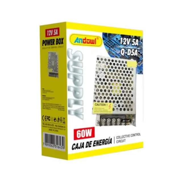 Andowl Q-D5A Τροφοδοτικό Κουτί 60W 12V 5A