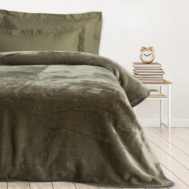 Παιδική Κουβέρτα Βελουτέ Μονή Das Kids 0290 Grey 160x220