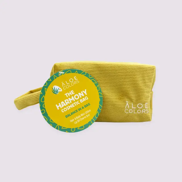 Aloe Colors The Harmony Bag με Hair + Body Mist Γιαούρτι + Αμύγδαλο 100ml + Lip Oil Charm με Pom Pom 5ml + Δώρο Μπρελόκ