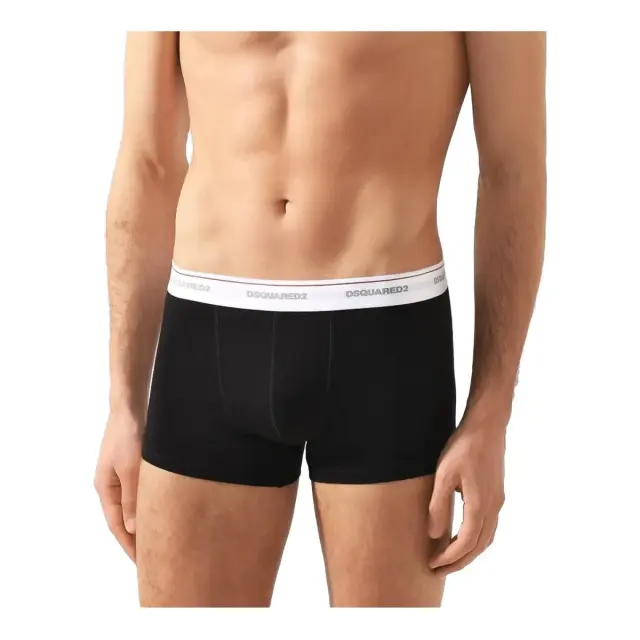 DSQUARED2 Ανδρικό Boxer Classic Logo - Τριπλό Πακέτο, Χρώμα Μαύρο 3