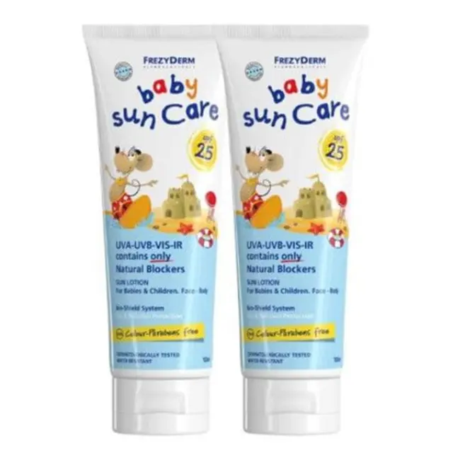 Frezyderm Baby Sun Care Promo Βρεφικό Αντηλιακό Γαλάκτωμα για Πρόσωπο & Σώμα SPF25 2x100ml, 1σετ 2
