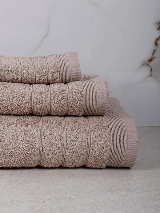 Πετσέτα Χίμπουρι 11 Medium Beige Σετ 3 τεμ. Sunshine 2