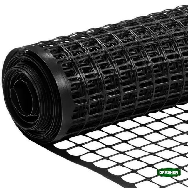 Grasher Πλέγμα μπαλκονιού πλαστικό 225 gr/m (Ρολό) 1,2x50m Μαύρο / 101956