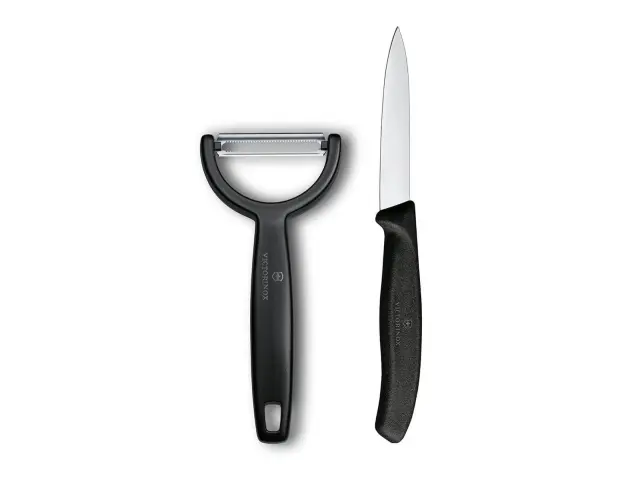 Σετ Μαχαίρια Γενικής Χρήσης & Αποφλοιωτής Victorinox Swiss Classic με μήκος λεπίδας 8cm - Green - 2 τεμάχια6.7113.22 3