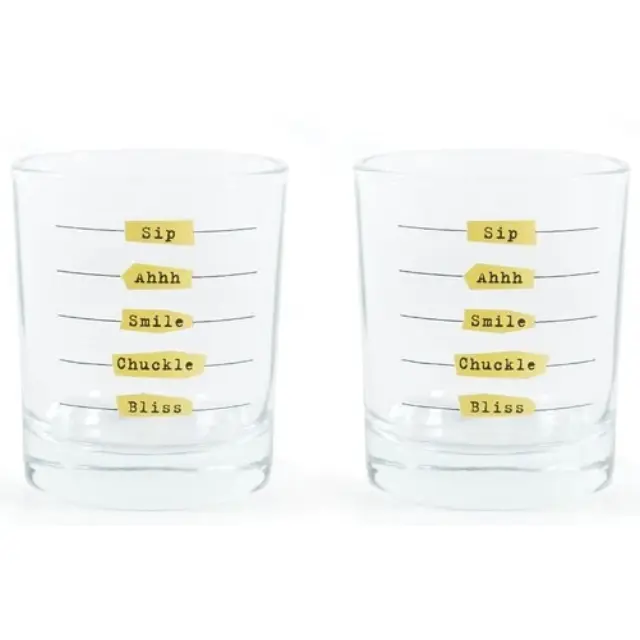 Σετ Ποτηριών 2 τμχ Five Stages To Happiness Glass GL20 2