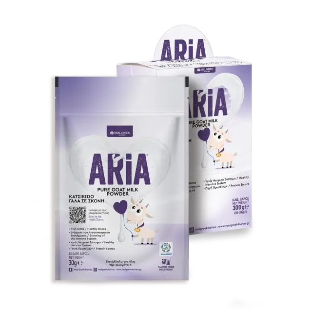 ARIA Shot Box: Αγνό Κατσικίσιο γάλα σε σκόνη - 10 τμχ 3