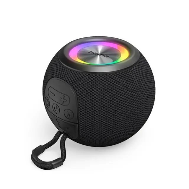 Hama Φορητό Ηχείο Ballshape 3.0 5W Black (188237)