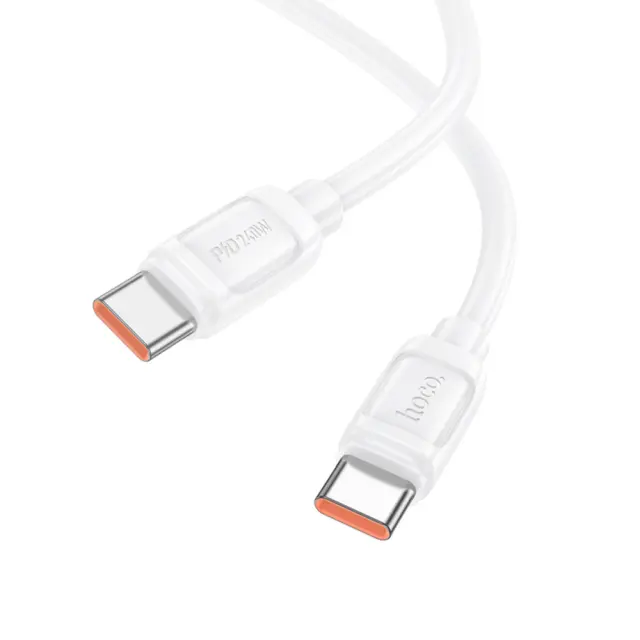 Καλώδιο Hoco X115 Surpass USB-C σε USB-C PD240W 5A Fast Charging Λευκό 1m 3