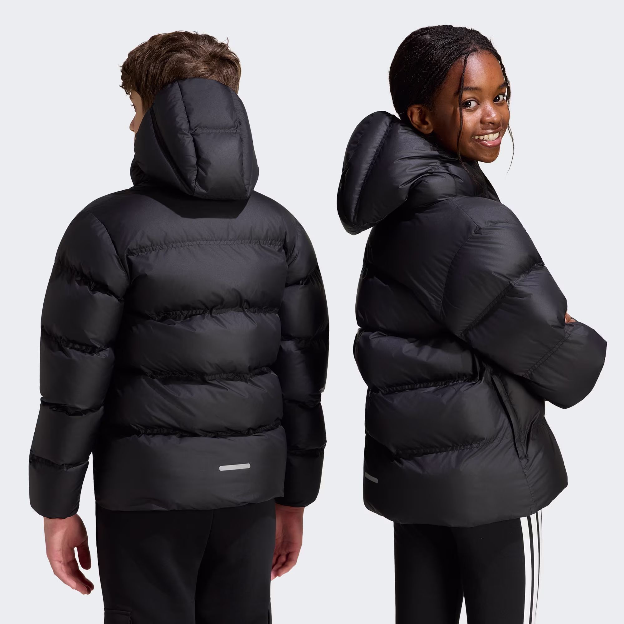 adidas Sportswear Kids Synthetic Puffer Jacket Μαύρο KH0196 (adidas Sportswear) 2