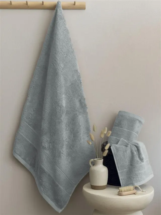 Πετσέτα Λουτρού 70x140 600gsm Palamaiki Vins 30% Βαμβάκι-70% Bamboo- Grey